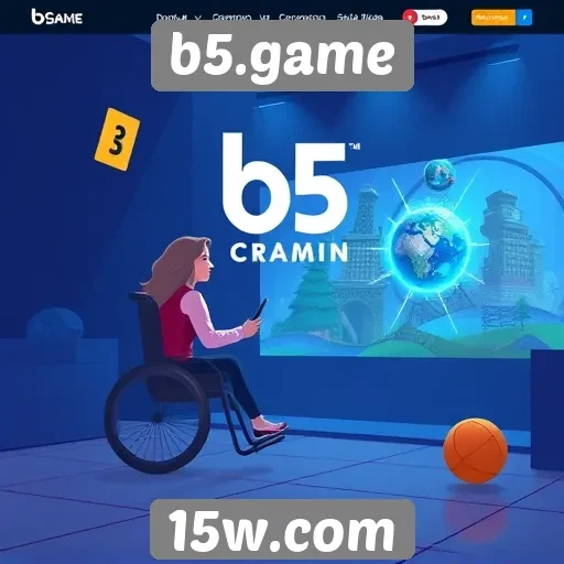 Acessibilidade e navegação no site de jogos b5.game